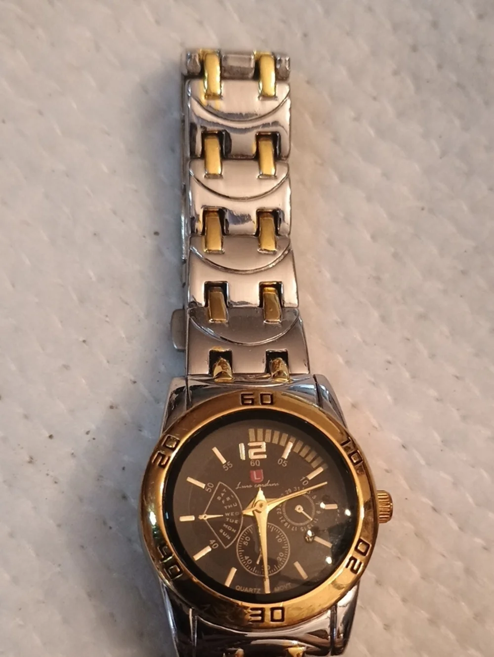 Luis Cardini Women's Two-Tone Gold/Silver Quartz Sport Watch